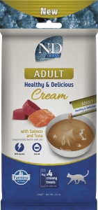 N&D OCEAN CAT CREAM WITH SALMON & TUNA ADULT 60 GR
