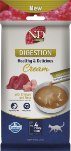 N&D QUINOA CAT DIGESTION CREAM WITH CHICKEN & TUNA 60 GR